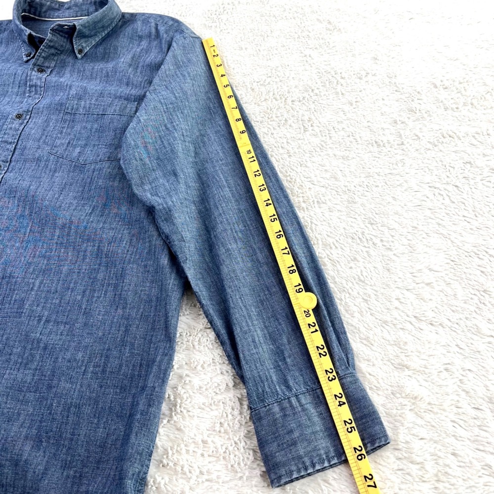 Peter Millar Chambray Button Down Shirt Men's XL … - image 10